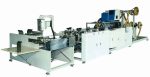 Automatic high speed food shopping kraft paper bag making machine with flat rope handle